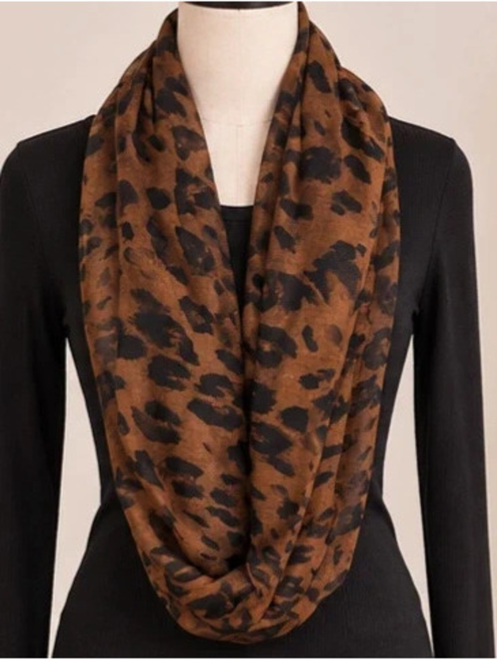 Leopard infinity scarf fall
